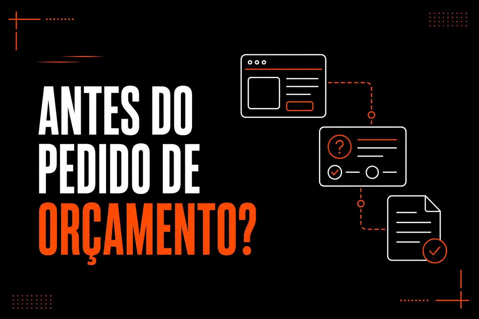 O que deve explicar uma página de serviço antes do pedido de orçamento?